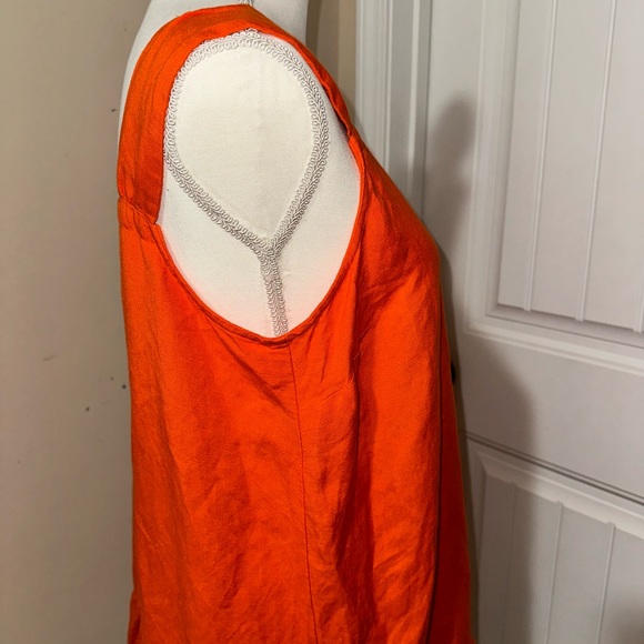 Loft orange Linen shift dress - Picture 7 of 10